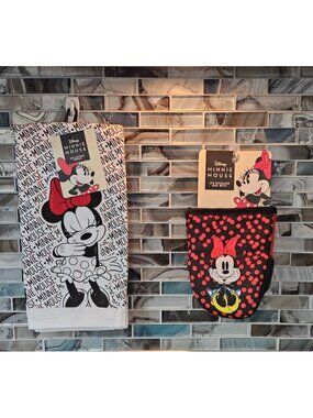 Disney Minnie Mouse Oversized Mini Mitts and Kitchen Towel Set